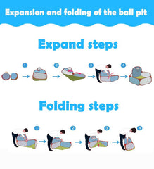 LOJETON Ball Pit Sea World Pattern excites bright colors.