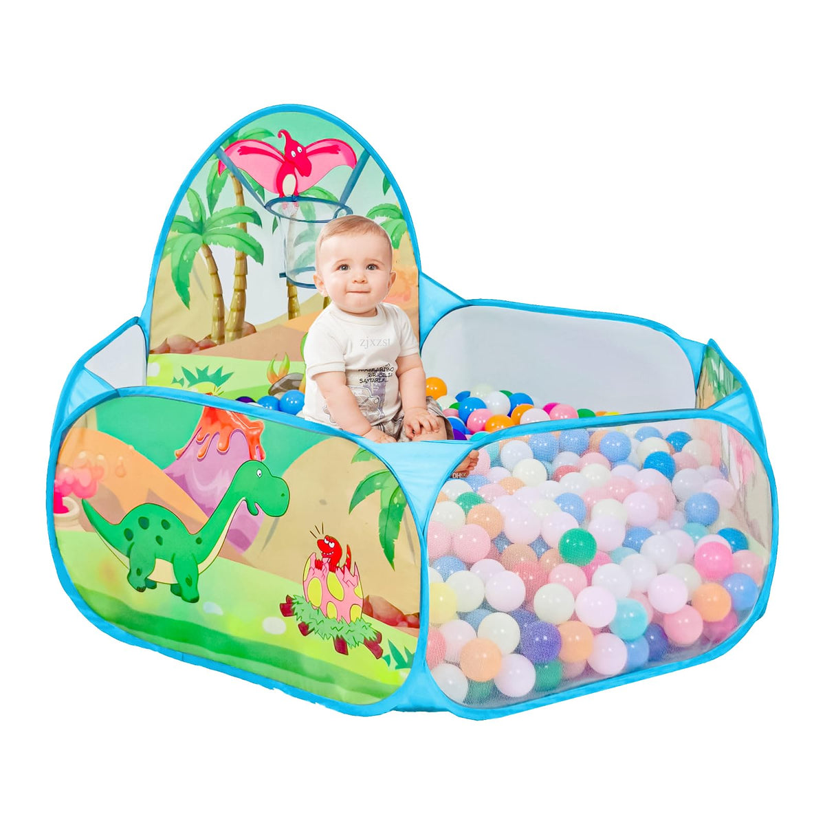 LOJETON Dinosaur World ball pit invites imaginative play for crawlers