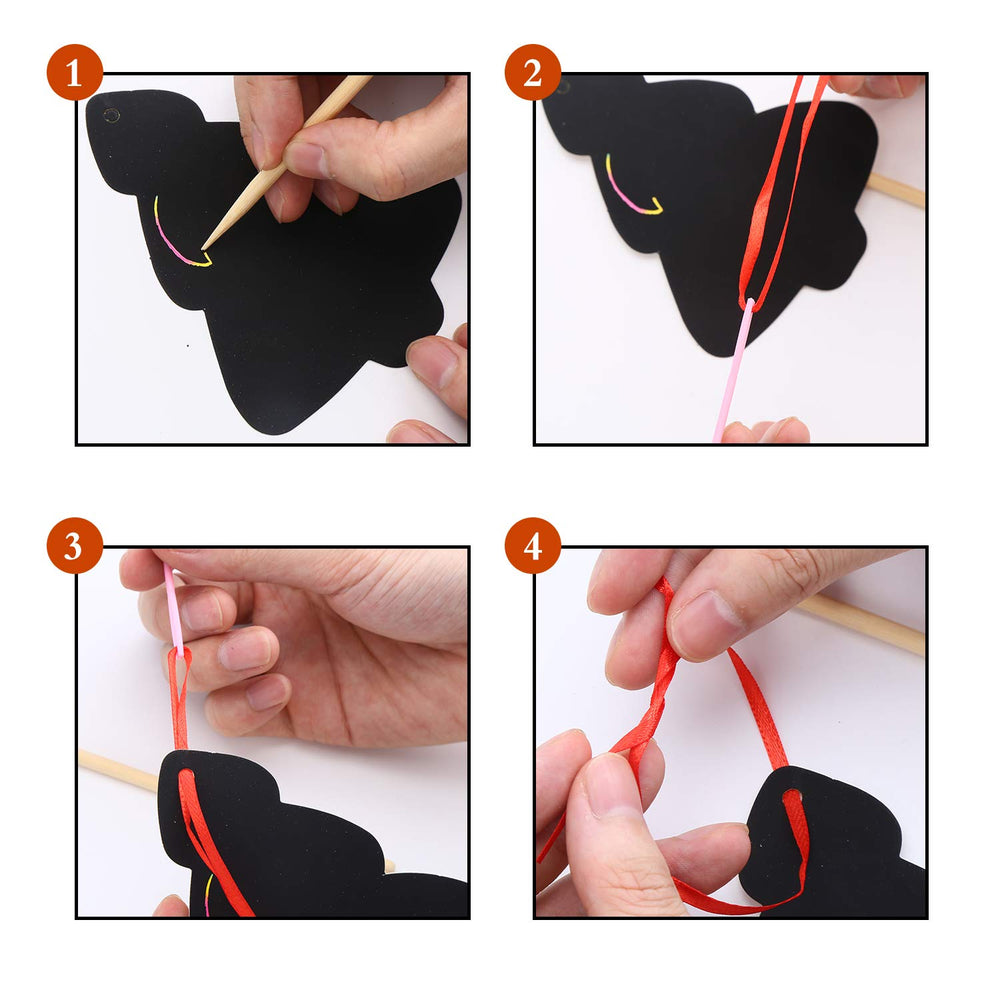 LOKIPA snowflake scratch ornament ideal for cheerful decorations