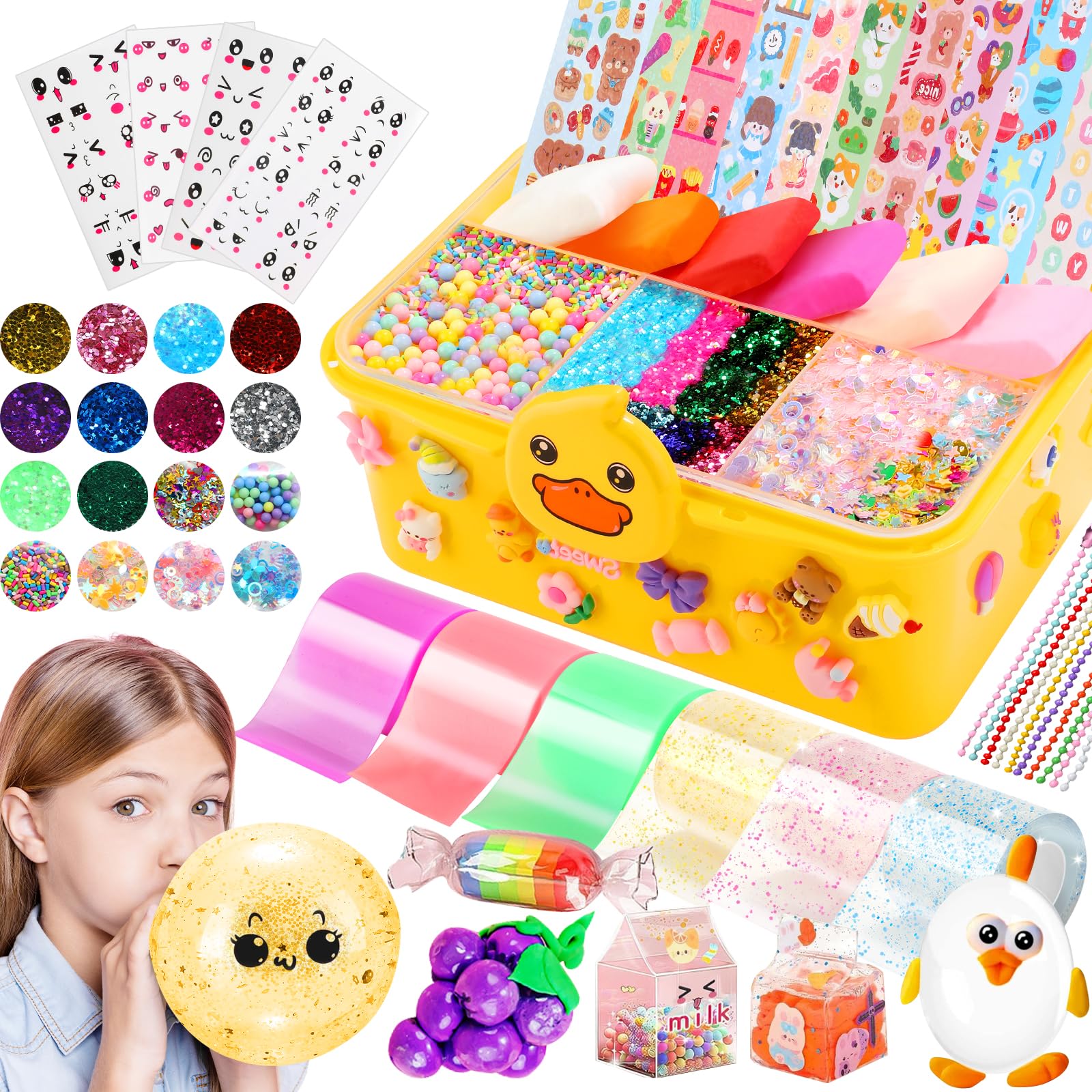 Lokuc Duck Theme Nano Tape Bubble Kit box ready for gifting and creative play.
