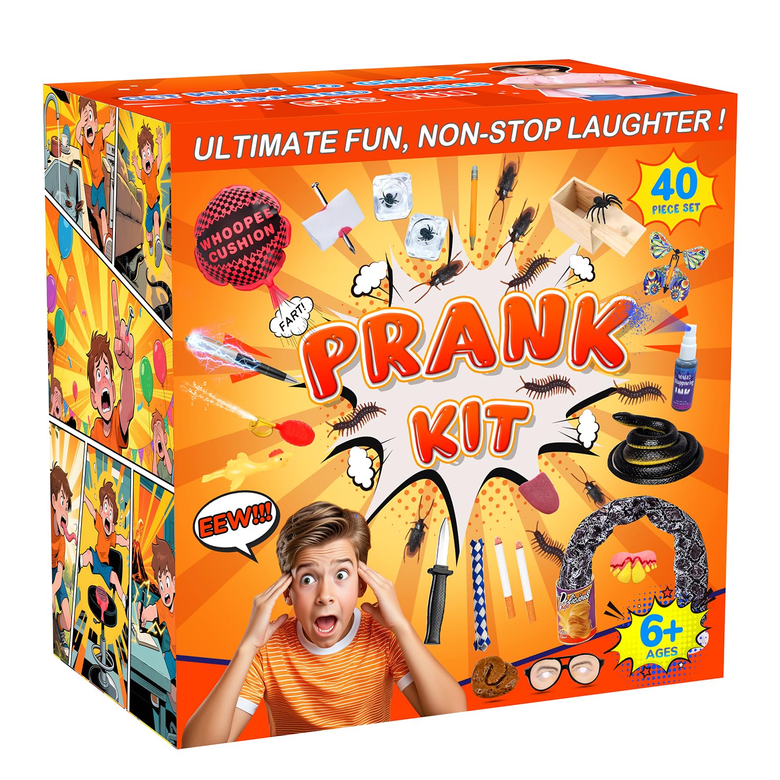 Lokuc Pranks Kit birthday party scene with laughter.