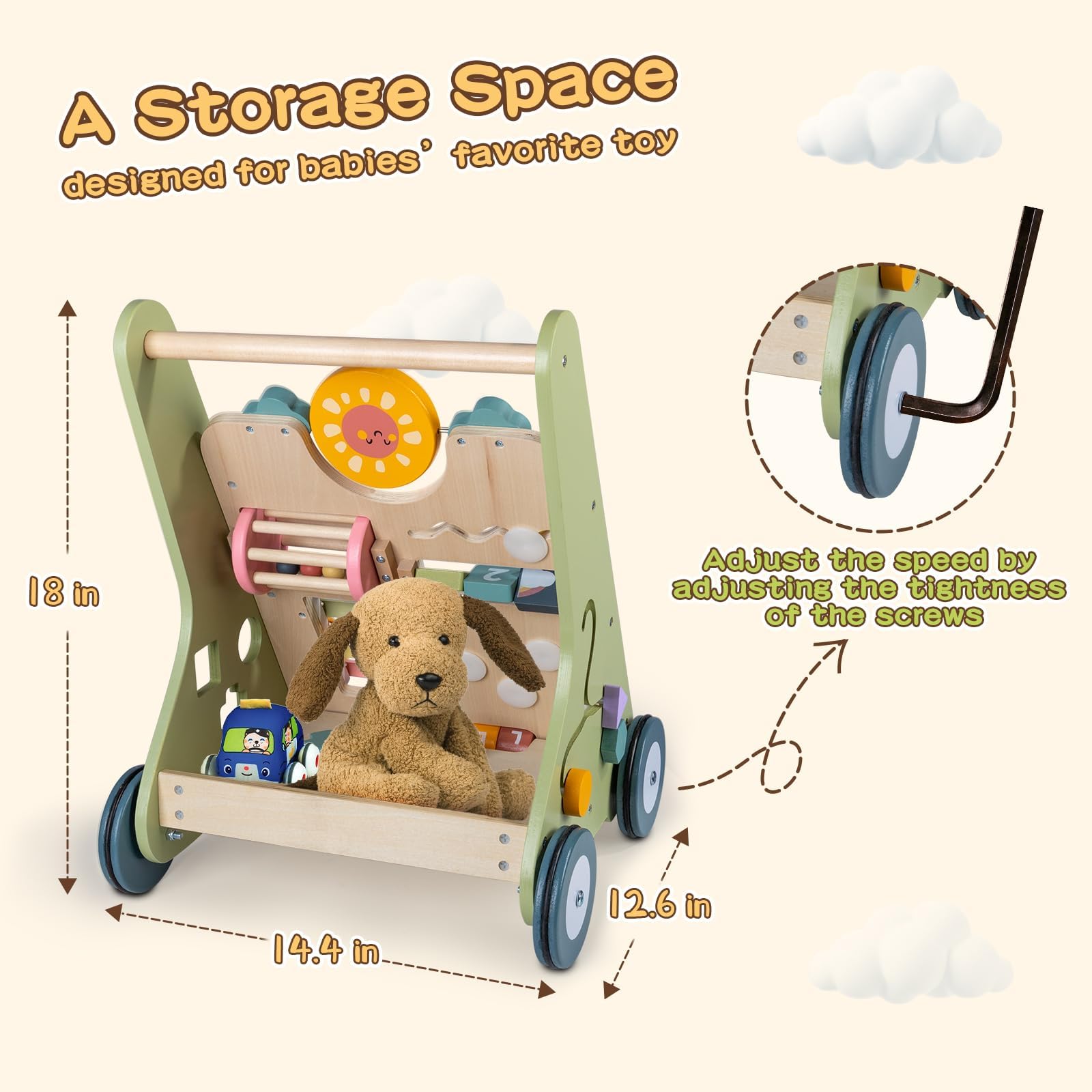 LOL-FUN 9-in-1 activity center with engaging features for playtime