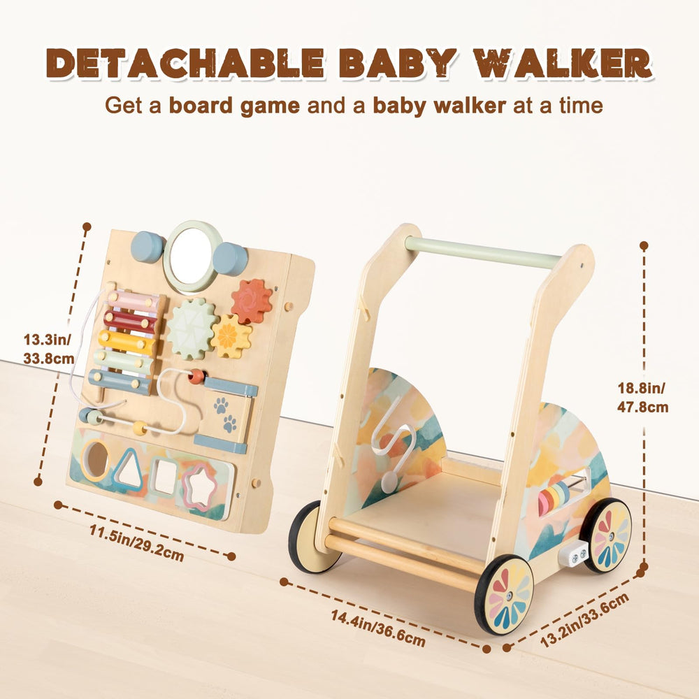 LOL-FUN walker with mirror panel for visual exploration during play.