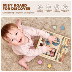 LOL-FUN busy board walker supports fine motor and cognitive development