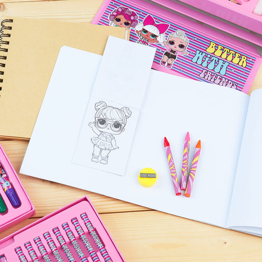 L.O.L. Surprise! watercolor discs invite kids to explore color blending and shading.