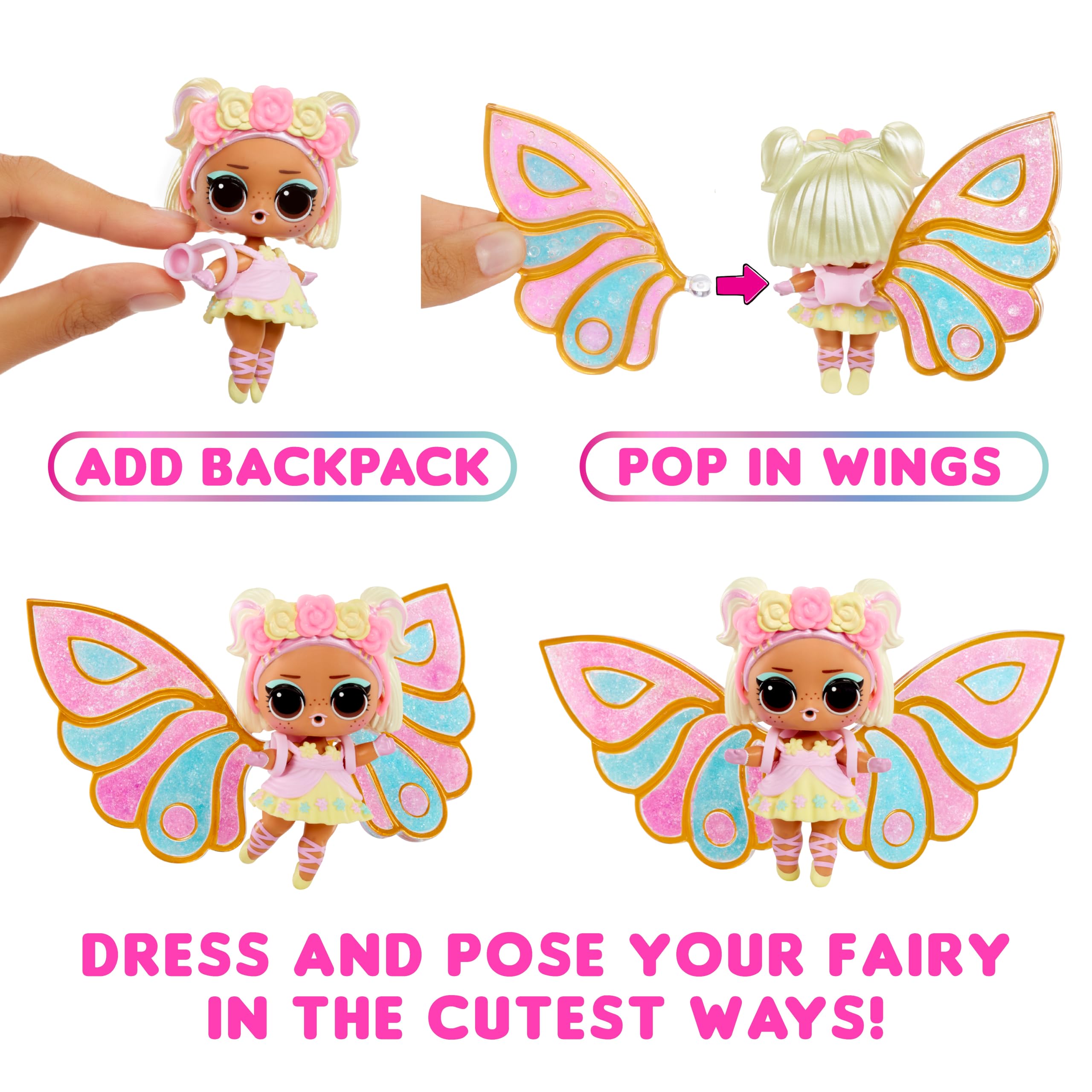L.O.L. Surprise! Fairies Tots playmat used to design wings at home.