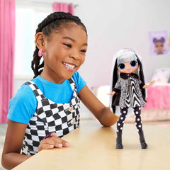 L.O.L. Surprise Groovy Babe hairbrush included for simple grooming during playtime