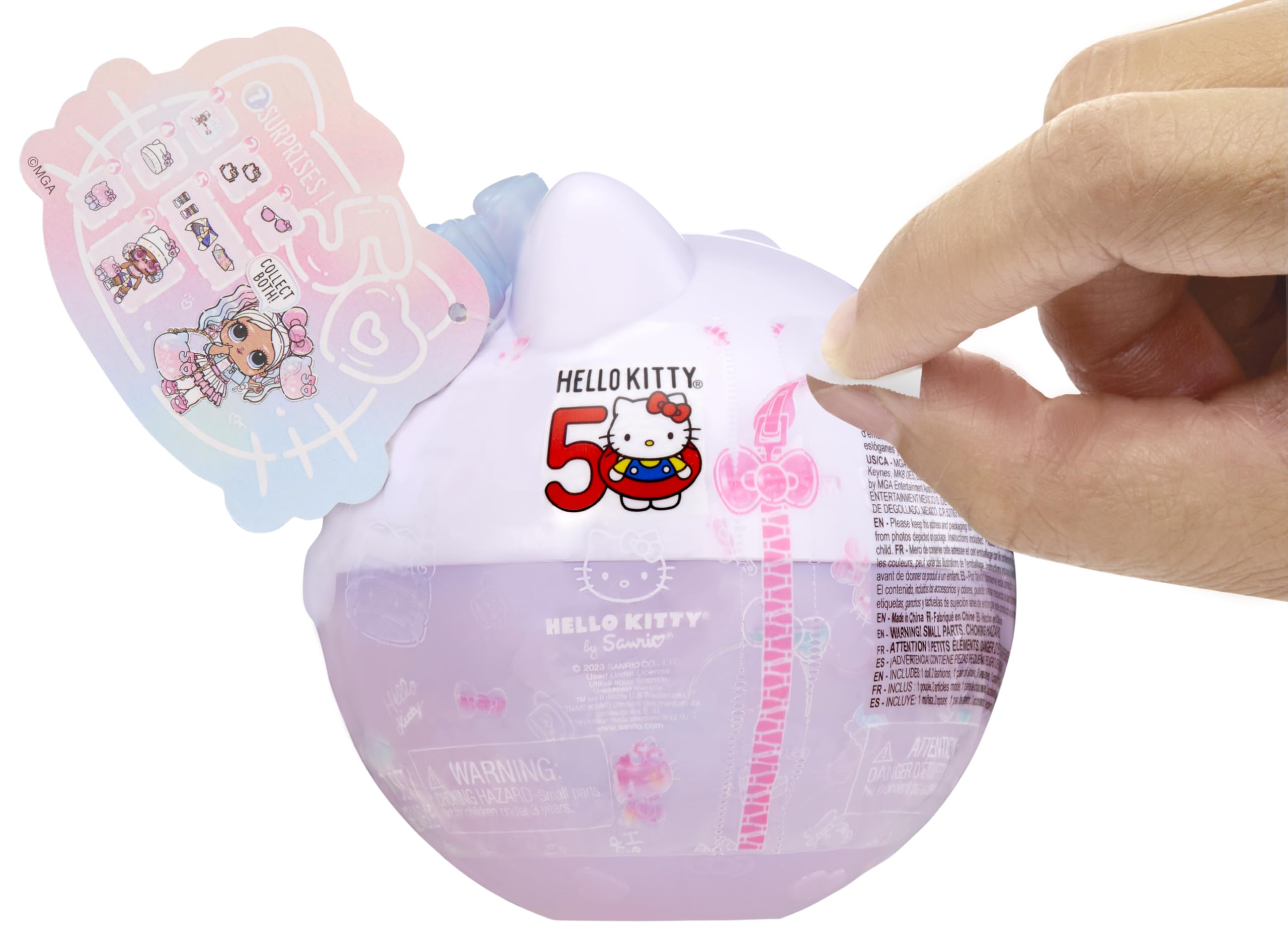 LOL Surprise Hello Kitty Crystal Cutie accessory—sparkly details for storytelling.