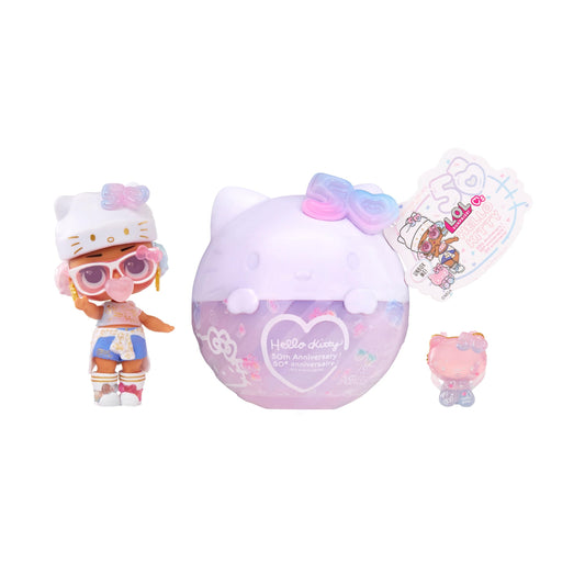 LOL Surprise Hello Kitty Crystal Cutie ball—unbox seven surprises for imaginative play.