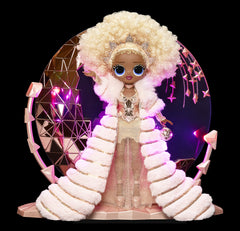 Confetti-inspired details on NYE Queen for holiday play