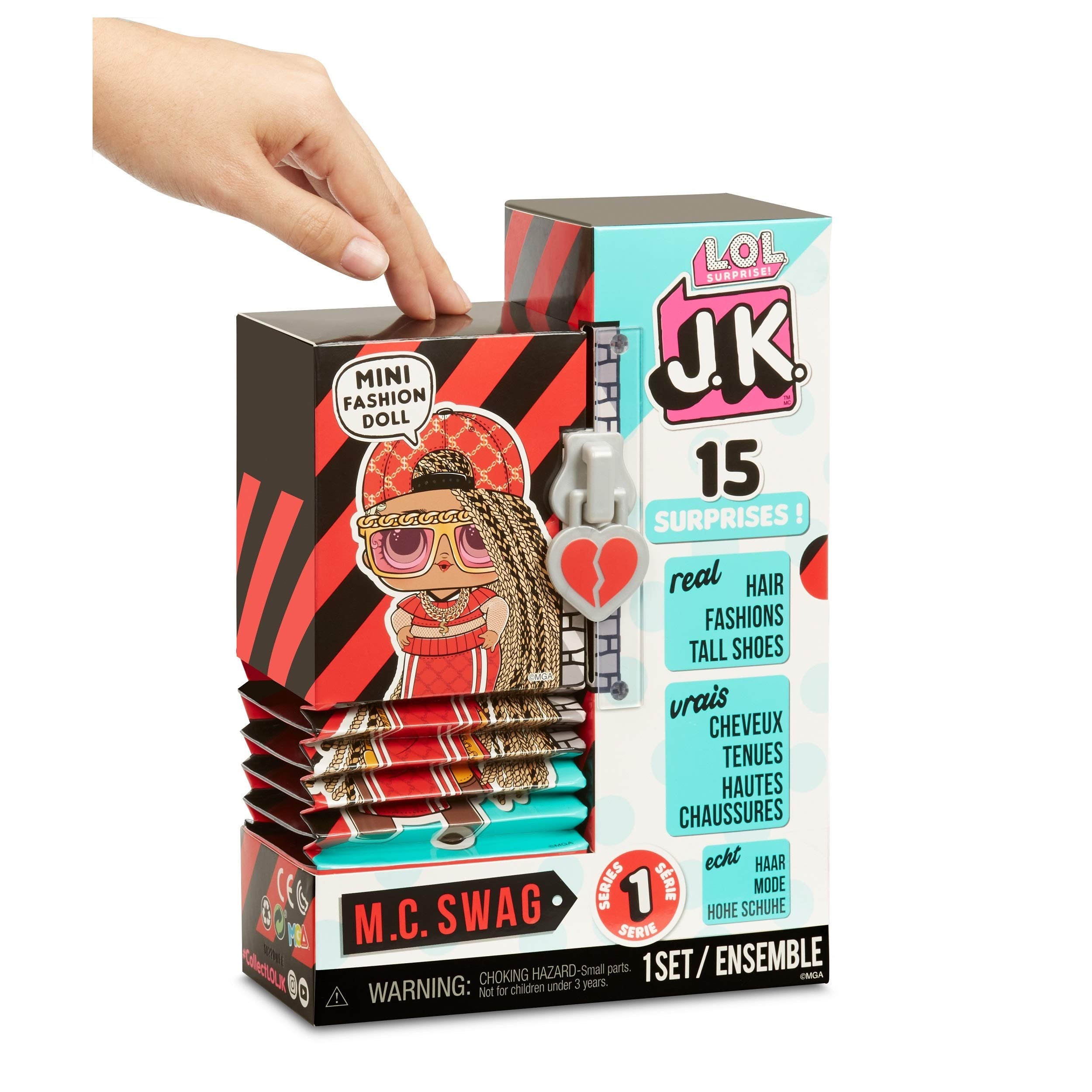 L.O.L. Surprise! JK accordion unboxing reveals height-changing fun.