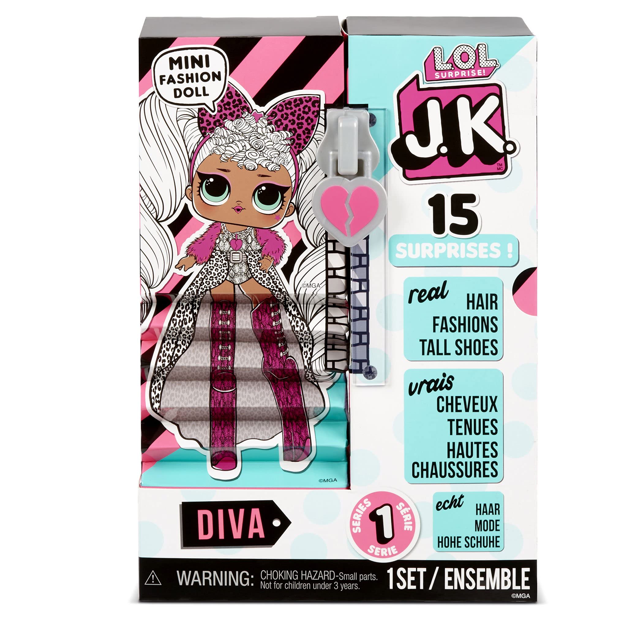 LOL Surprise JK Diva real fashions showcased for dress-up and storytelling