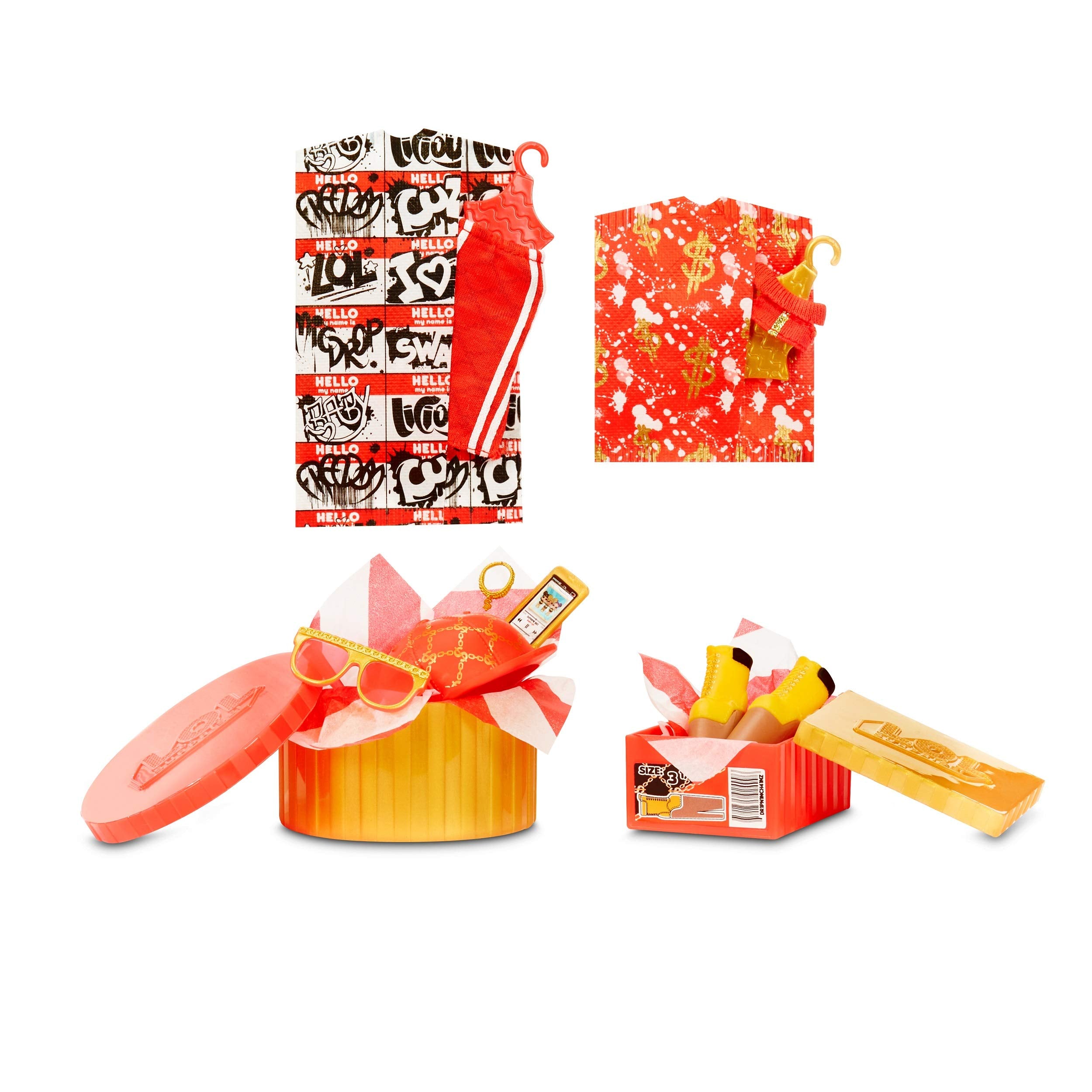 L.O.L. Surprise! JK dressing room playset transforms packaging into a fashion space.