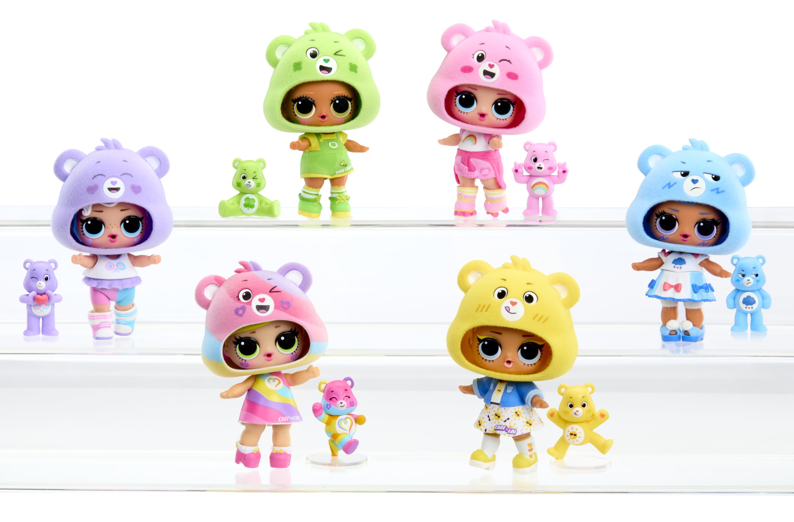 LOL Surprise Loves Care Bears Tots packaging, photo-ready, ideal for gifts and sharing