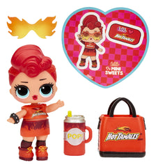 L.O.L. Surprise Loves Mini Sweets doll wearing outfit with tiny accessories.