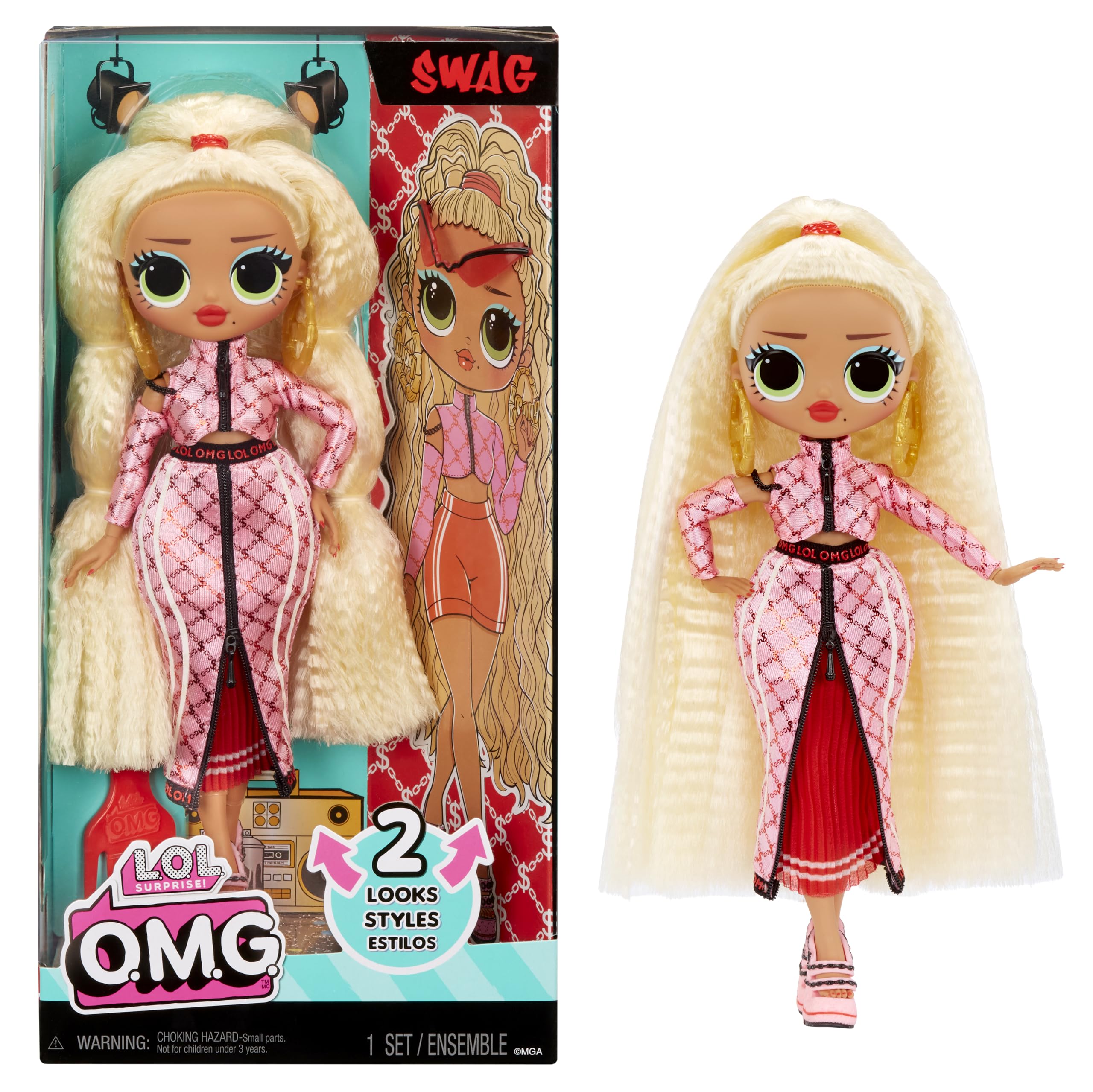 LOL Surprise OG Swag doll in bold outfit for imaginative play.