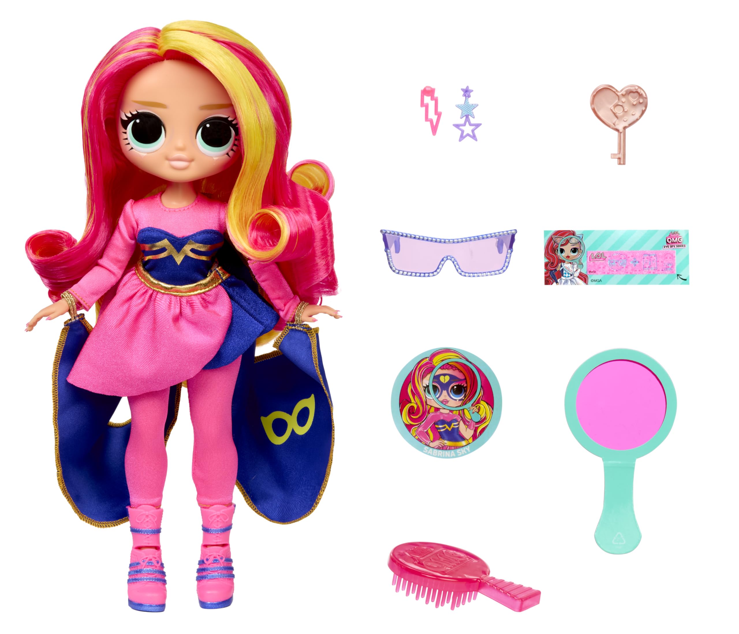 LOL Surprise! OMG Eye Spy 4 styles showcased for imaginative styling inspiration.