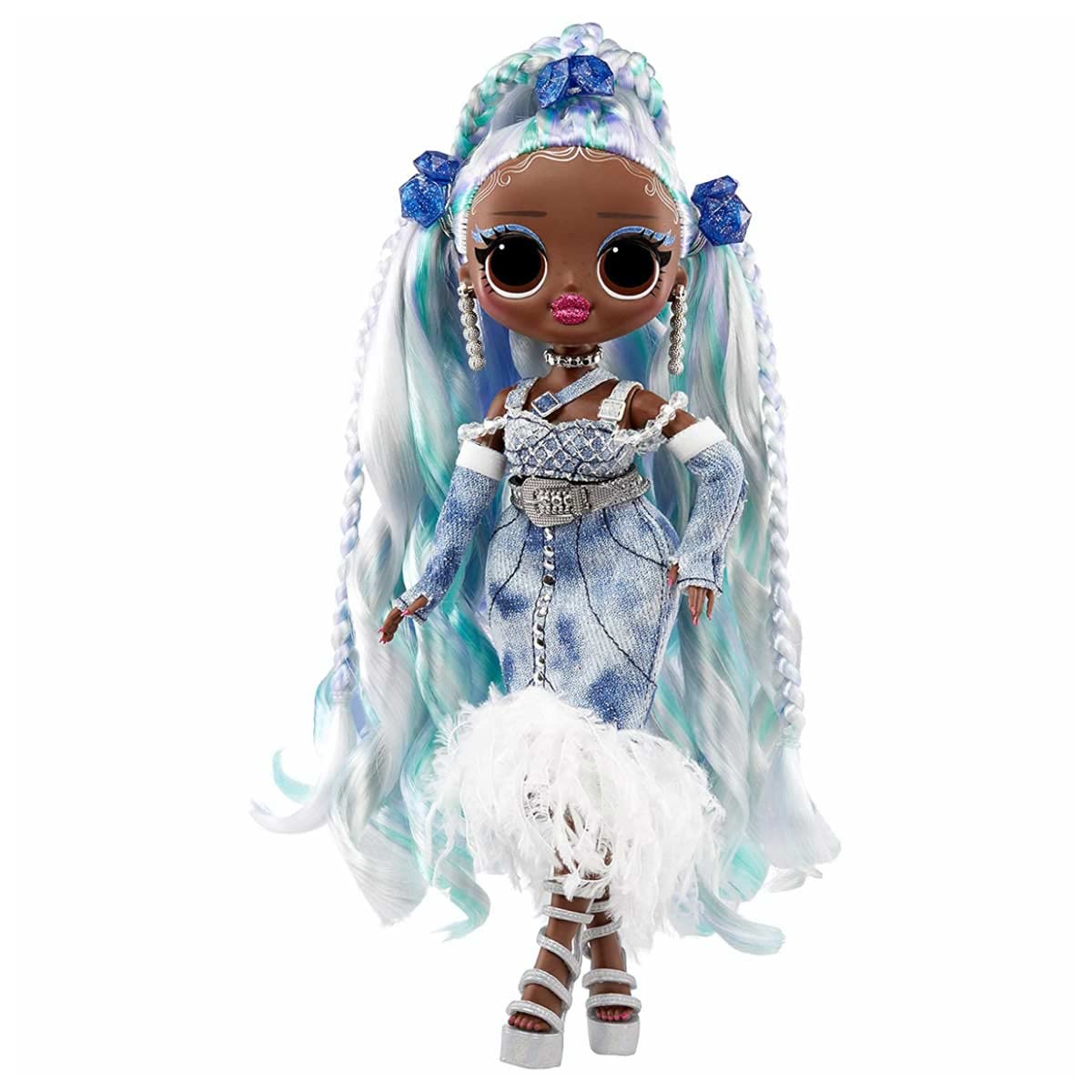 L.O.L. Surprise OMG Fashion Show Lady Braids doll ready for imaginative styling play