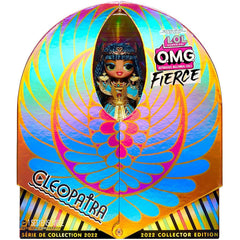 LOL Surprise OMG Fierce Cleopatra headdress and earrings elevate royal styling during dress-up.