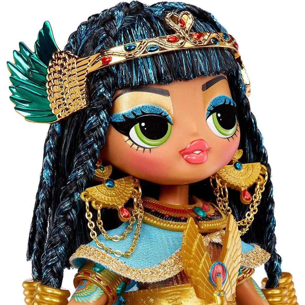 LOL Surprise OMG Fierce Cleopatra heels complete a luxe look for poseable display.