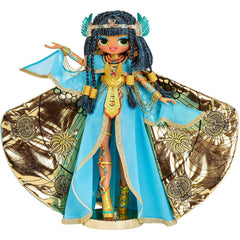 LOL Surprise OMG Fierce Cleopatra outer cape adds regal drama for play and display.