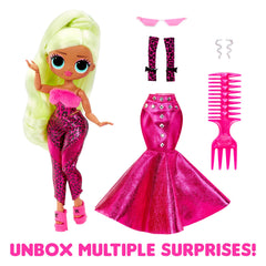 LOL Surprise OMG Lady Diva accessories including sunglasses, earrings, and shoes