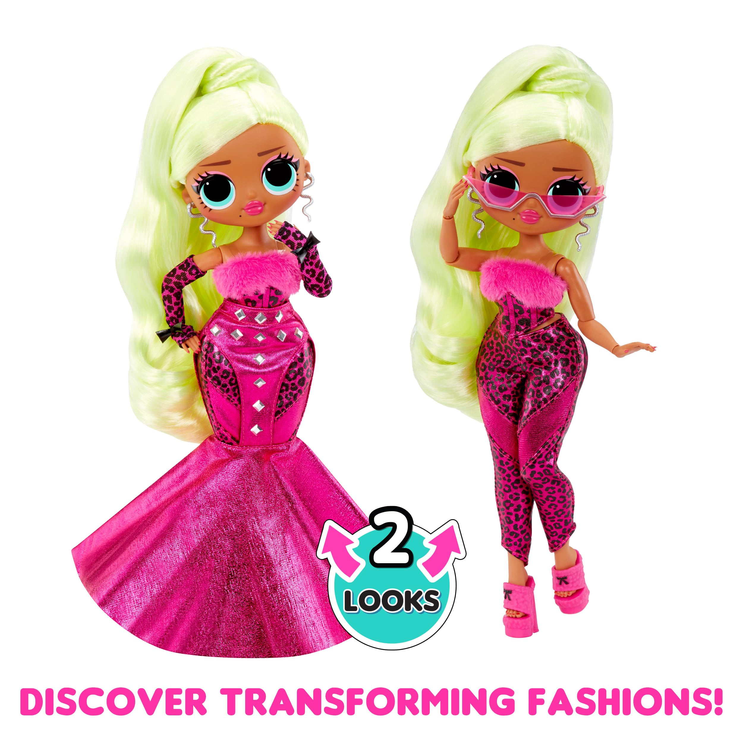 LOL Surprise OMG Lady Diva transforming fashions with skirt-to-pants reveal
