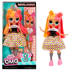 L.O.L. Surprise Neonlicious doll with transforming outfit for creative play.