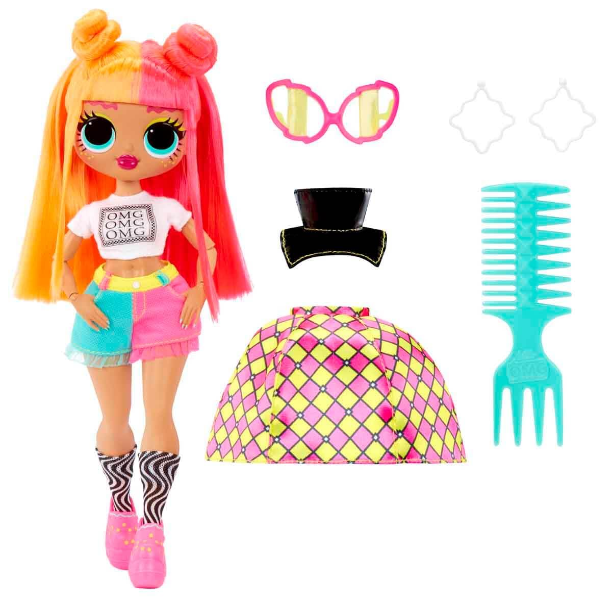 L.O.L. Surprise Neonlicious sunglasses highlight styling accessories.