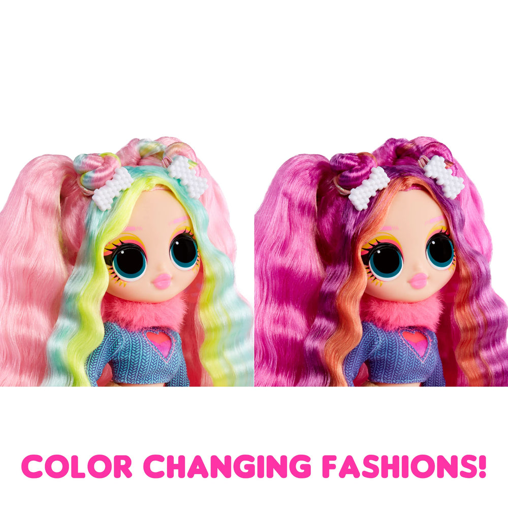 L.O.L. Surprise! OMG Sunshine Color Change Bubblegum DJ removable hands for easy dressing