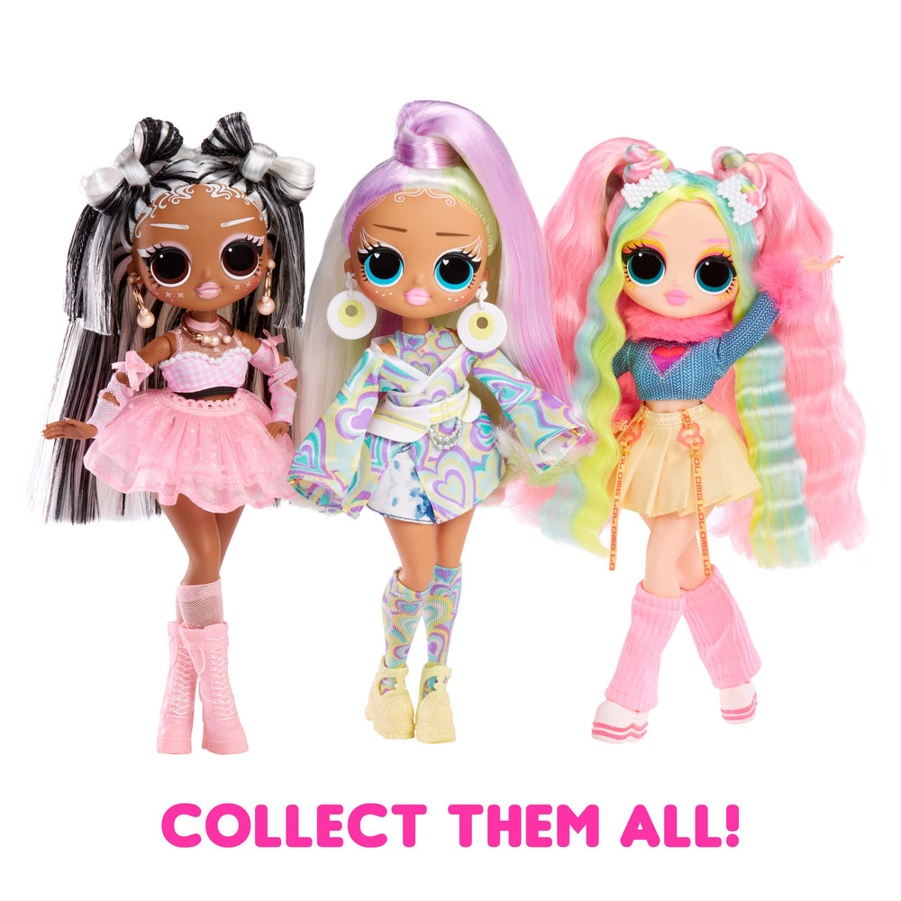 L.O.L. Surprise! OMG Sunshine Color Change Bubblegum DJ color reveal near window light