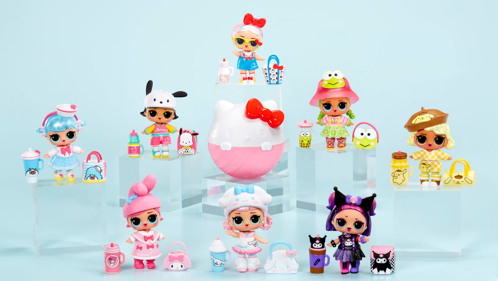 LOL Surprise outfit with Hello Kitty-inspired colors for mix-and-match styling