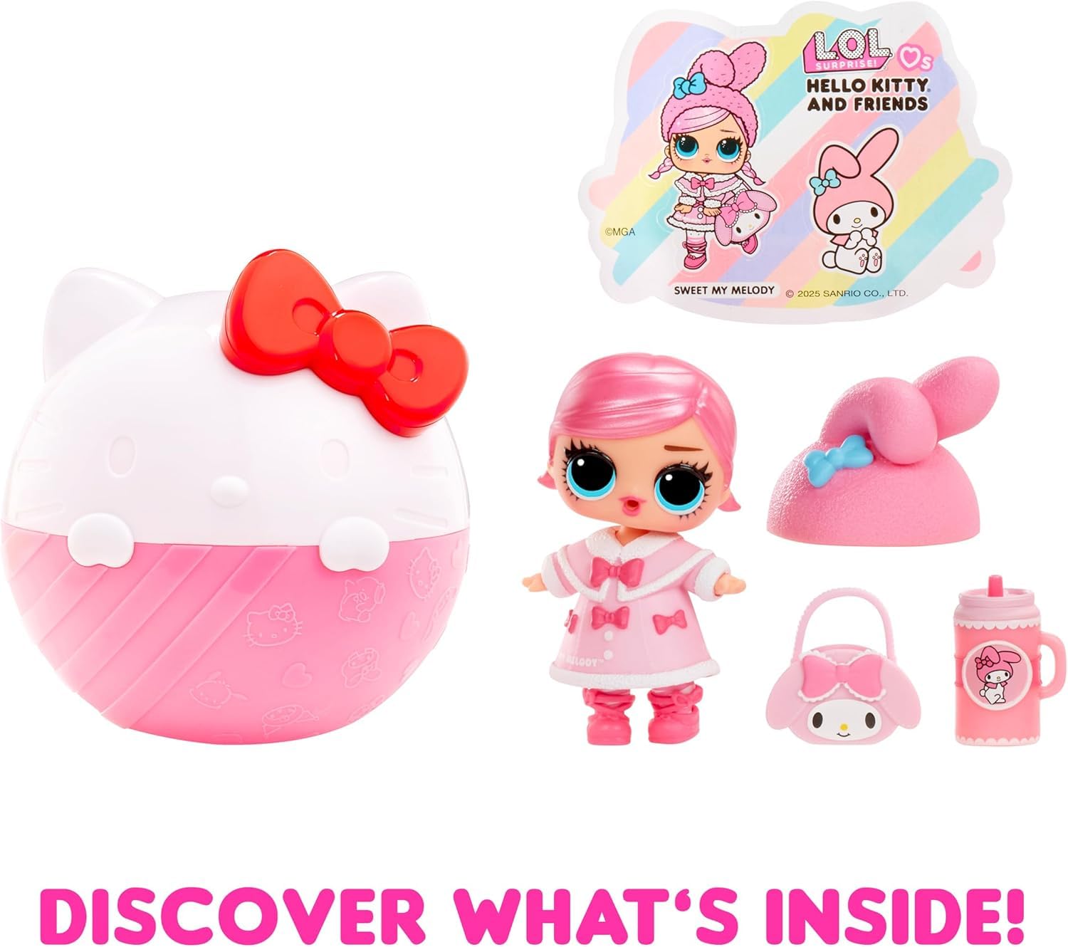 LOL Surprise Hello Kitty shoes complete outfits with playful color pops