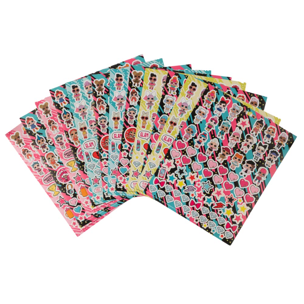 LOL Surprise stickers with over 1200 designs boost creativity on crafts.
