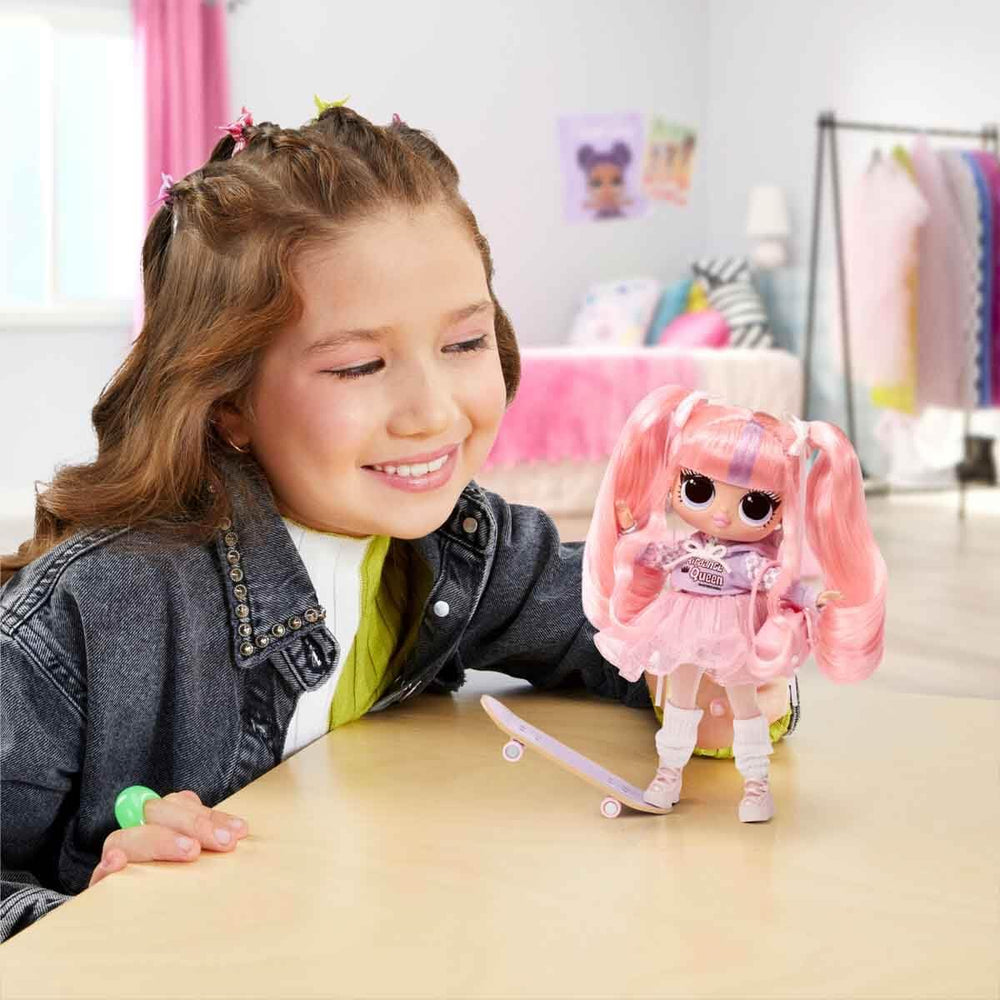L.O.L. Surprise! Ali Dance doll stand helps stable display and photography.