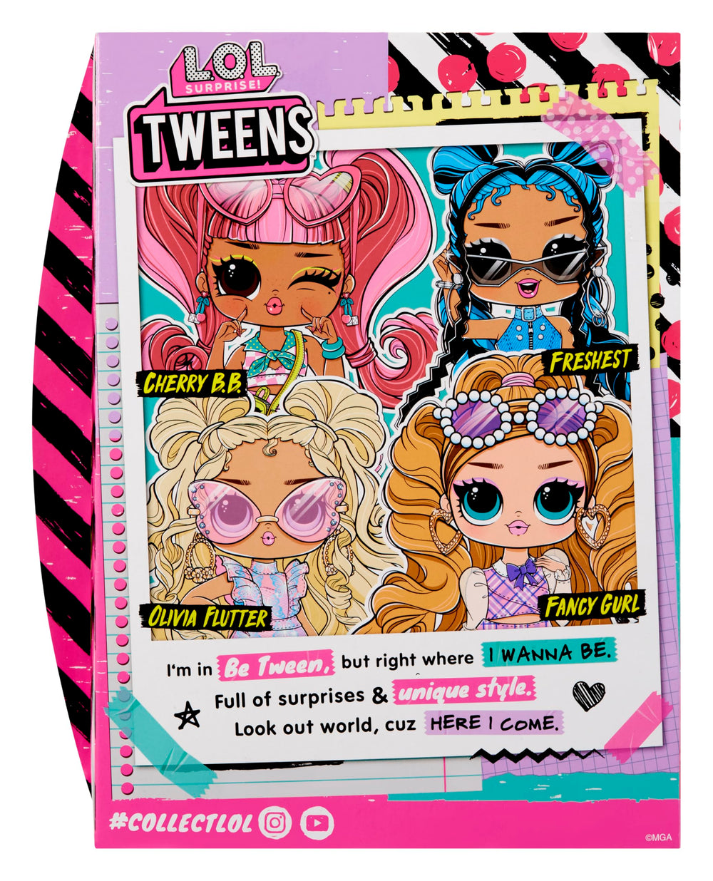 LOL Surprise Tweens BFF collection highlighting collectibility