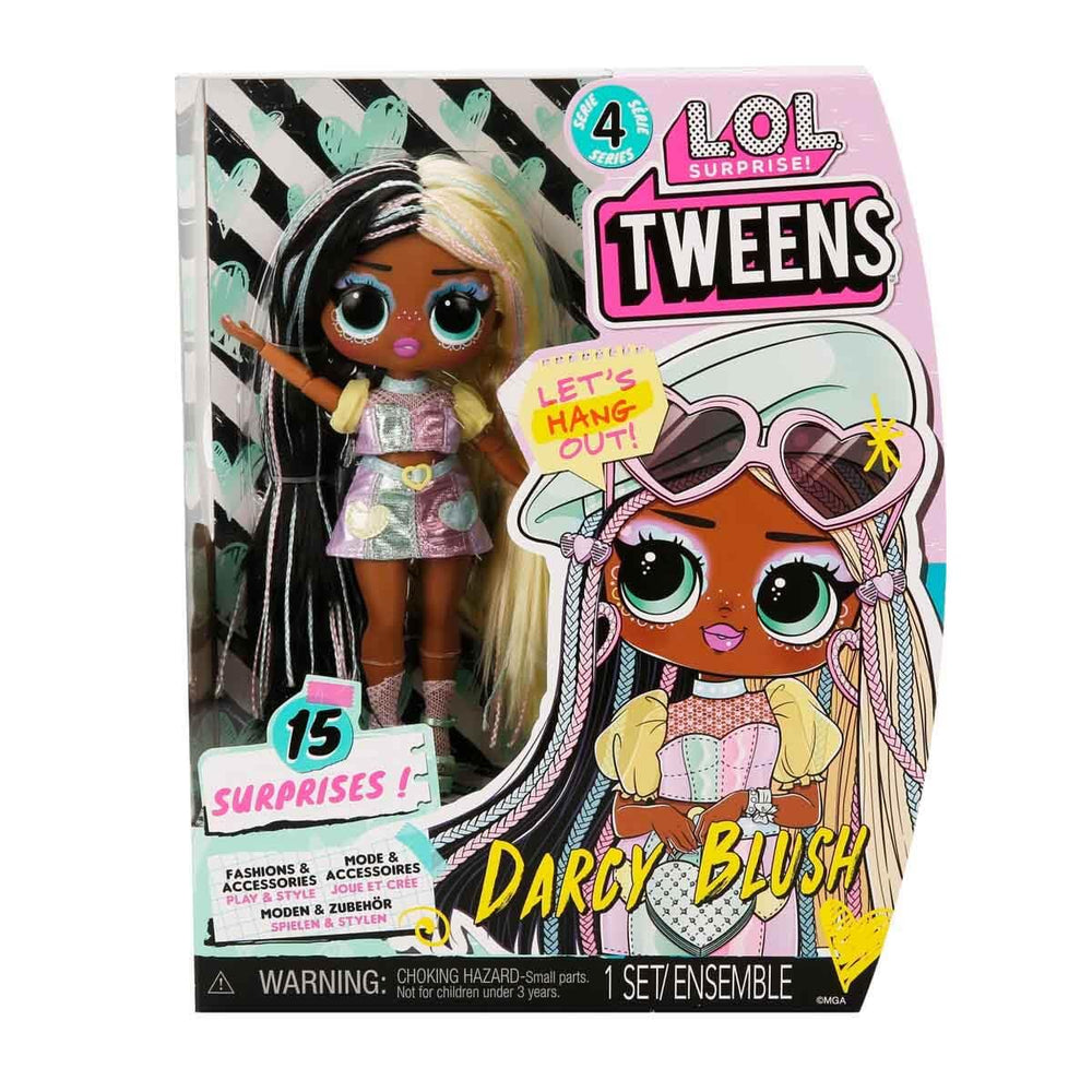 L.O.L. Surprise Darcy Blush doll stand and accessories support posing and gifting