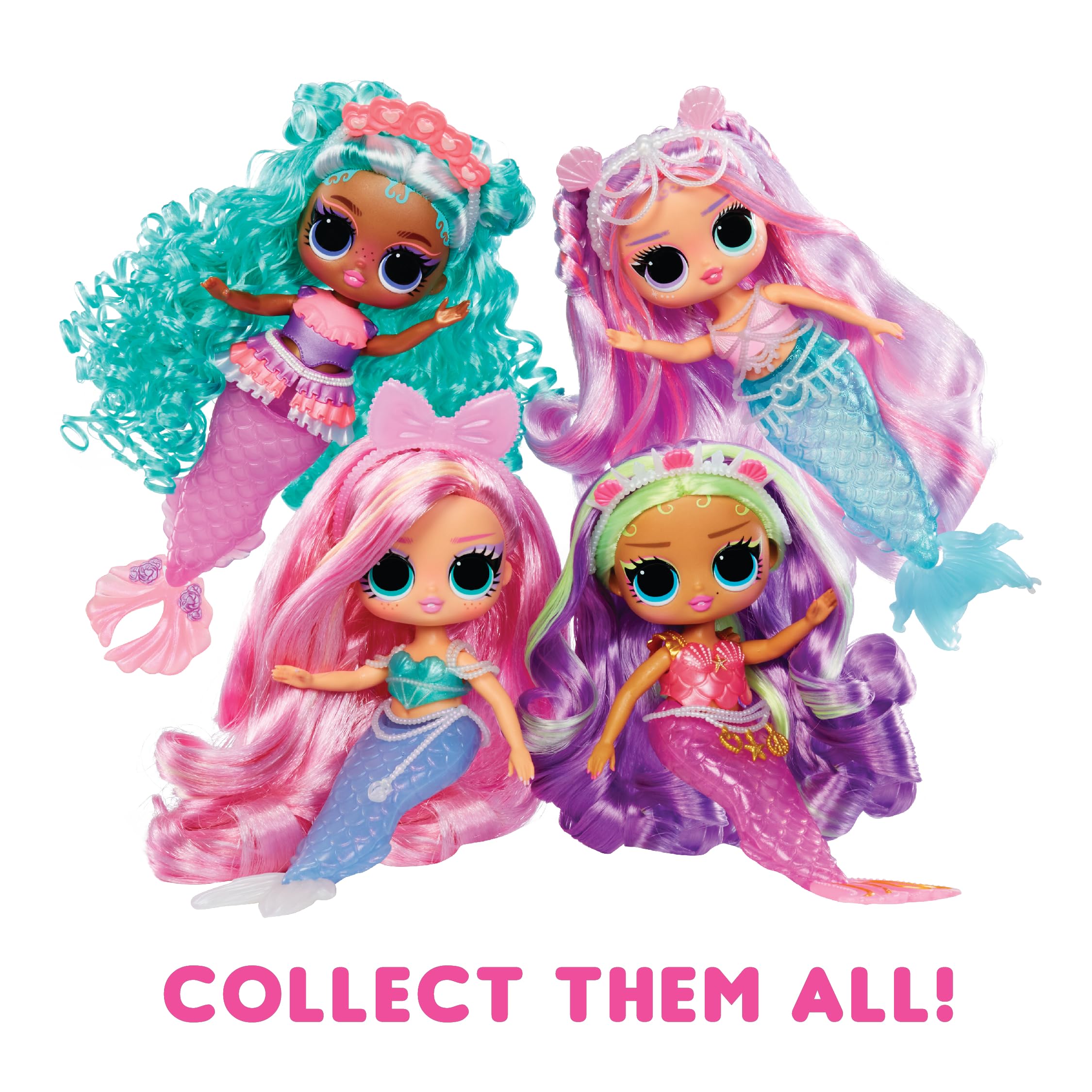 L.O.L. Surprise Tweens Mermaid Cleo Clove bath-time color-change tail invites imagination.
