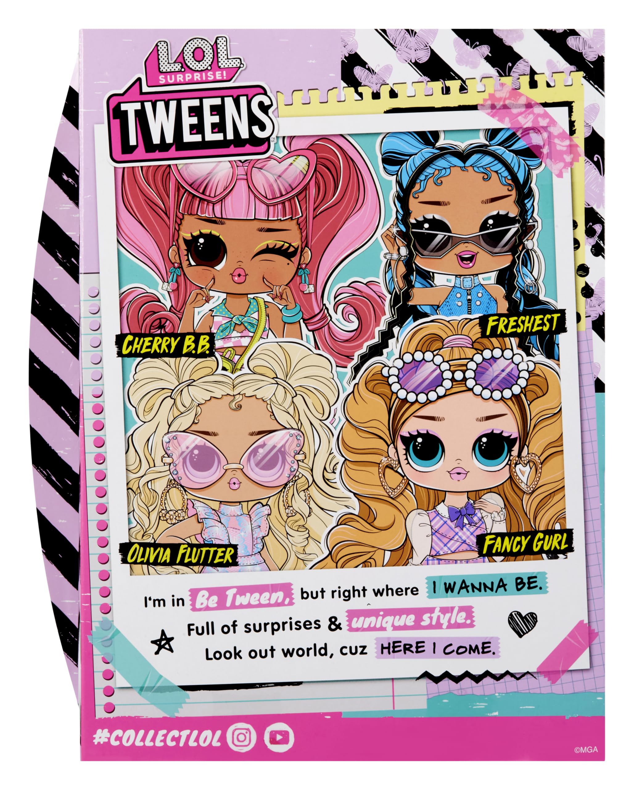 LOL Surprise! Olivia Flutter shoes complete her chic tween look for imaginative play.
