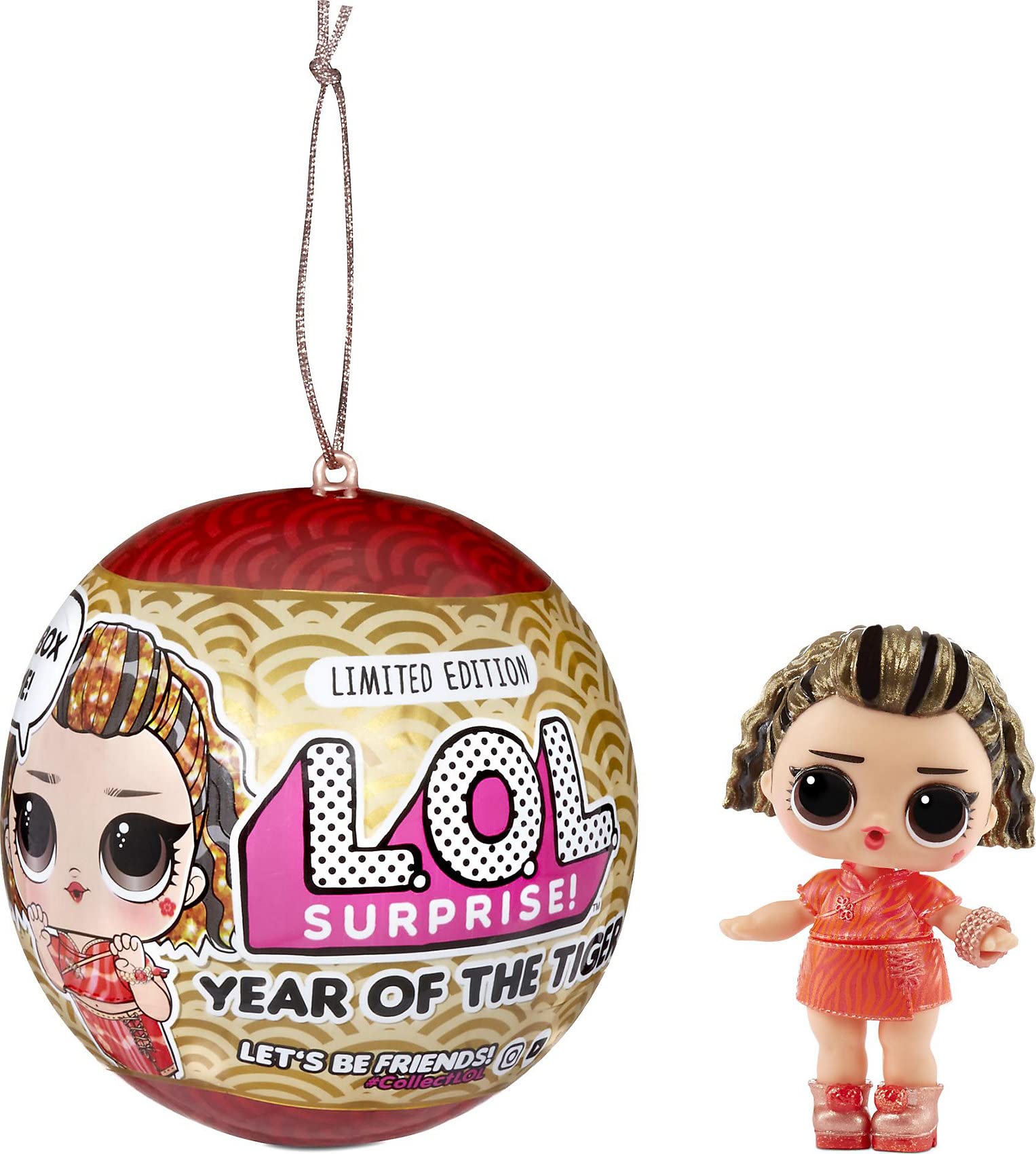 L.O.L. Surprise! Good Wishes Baby shoes complete a festive look.