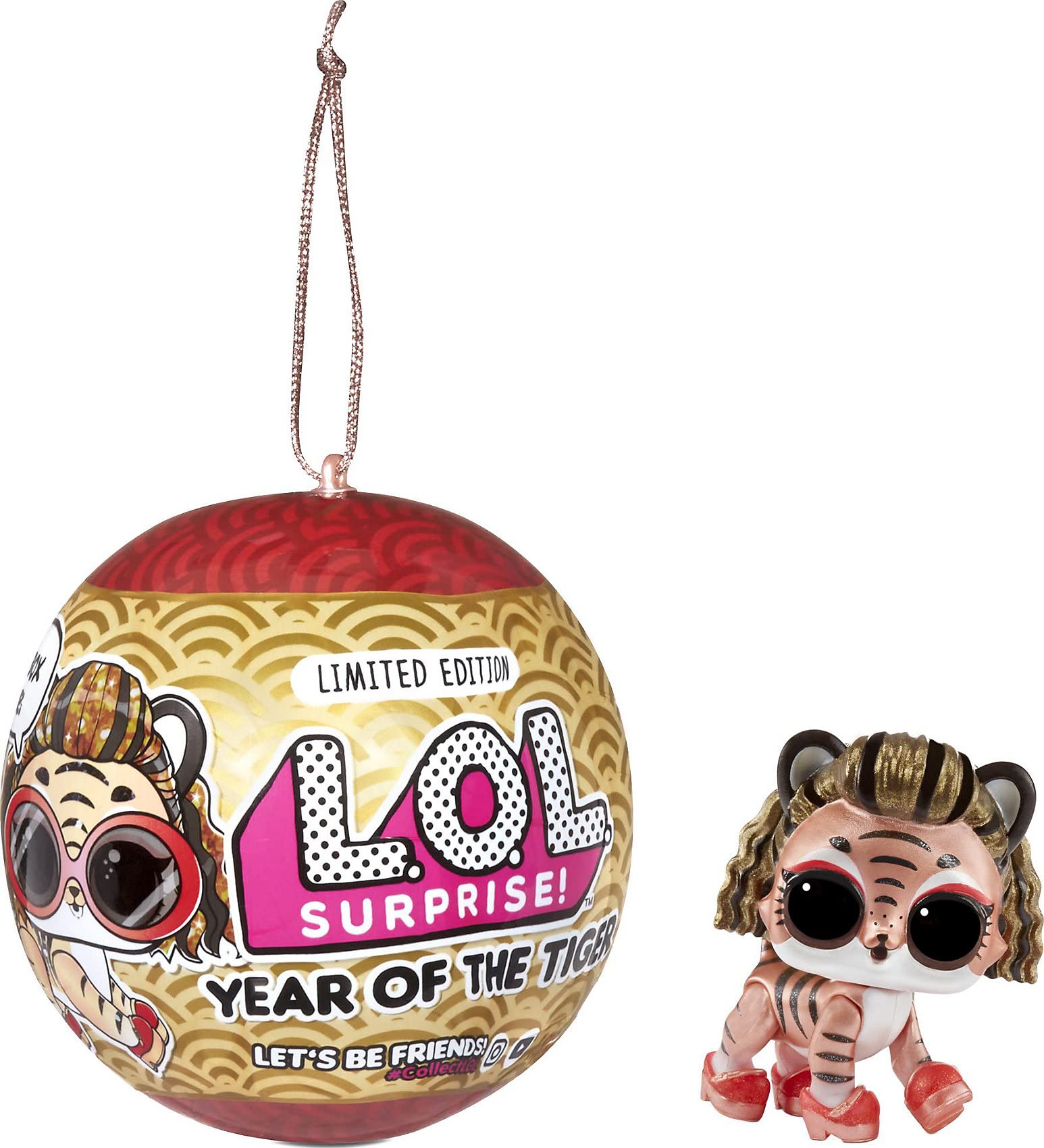 L.O.L. Surprise! Year of the Tiger lantern packaging enhances display.