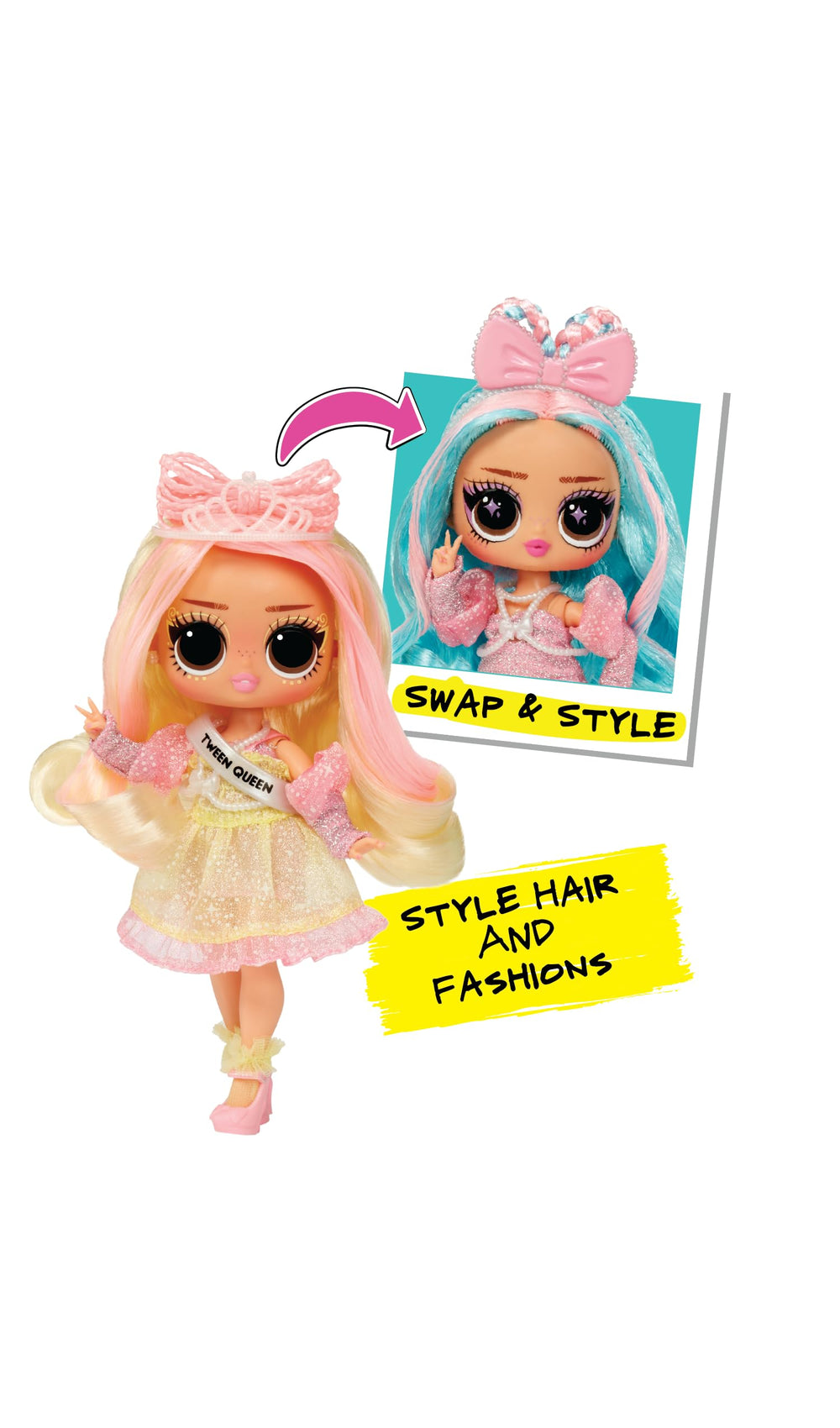 L.O.L. Surprise Tweens articulated Winnie enables runway-ready poses.
