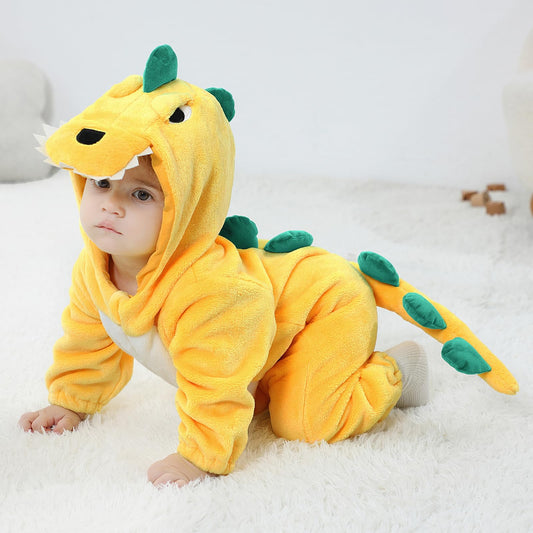 LOLANTA dinosaur hood detail close up playful design sparks imaginative play.