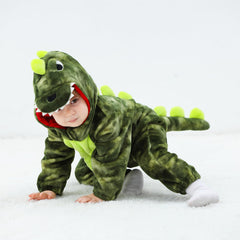 LOLANTA Dinosuar 3D hood adds playful charm for dress-up and photos.