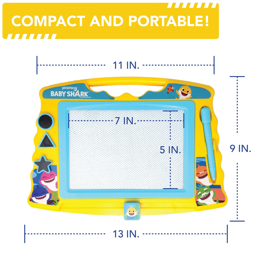 Lollipop Baby Shark drawing board color feature adds vibrant art possibilities