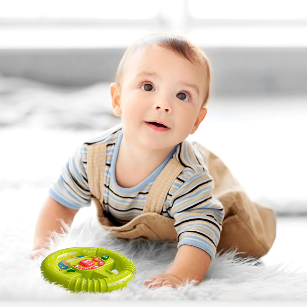 Lollipop Baby Steering Wheel toy realistic sounds enhance pretend play on the go
