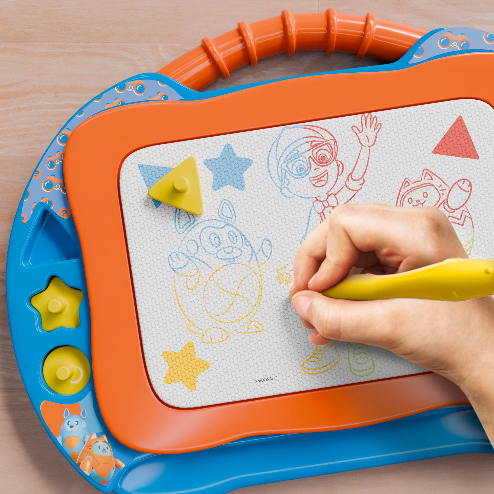 Lollipop Blippi detachable legs enable handheld or table use on the go.