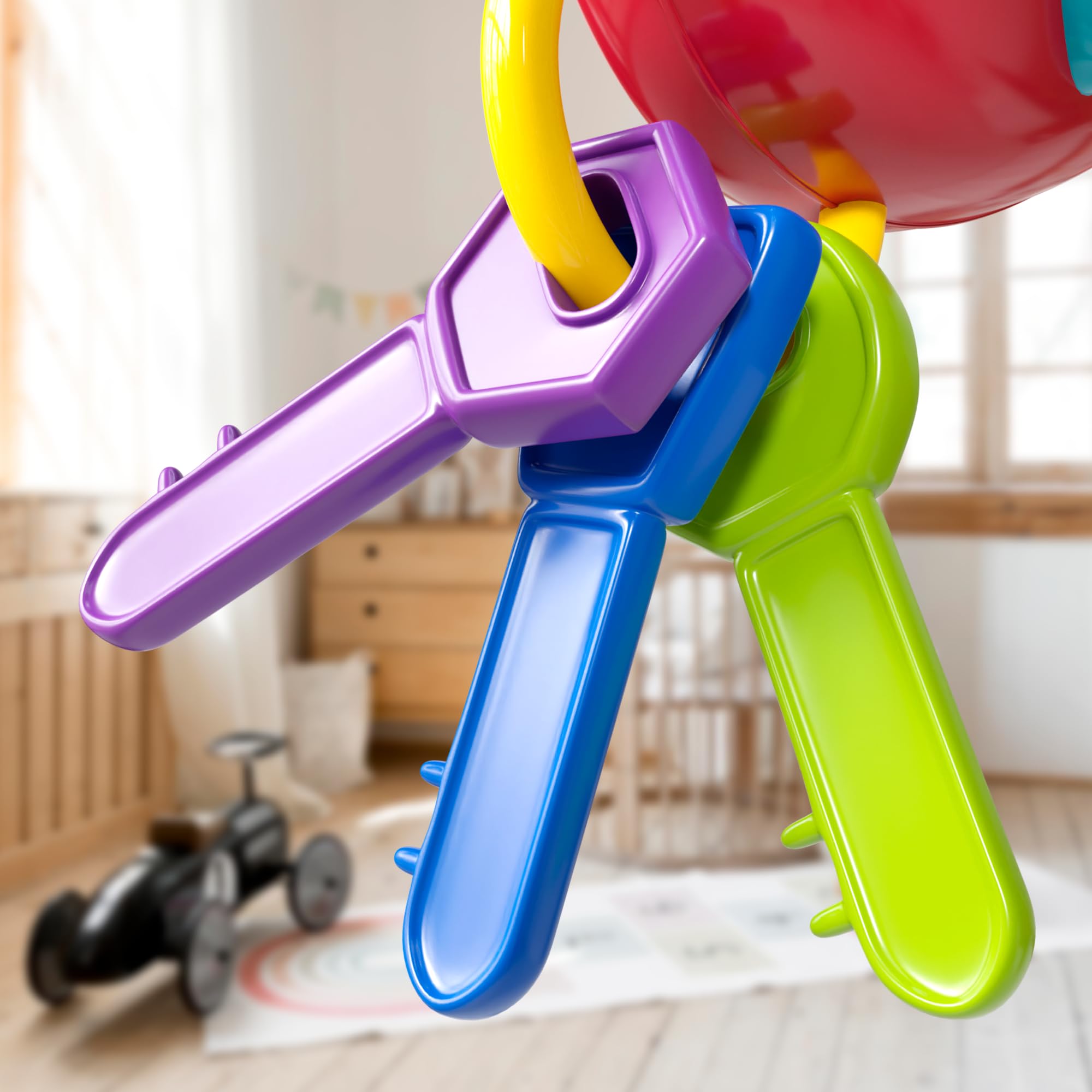 Lollipop Kids Car Keys road-trip-toy keeps little hands engaged on long drives.