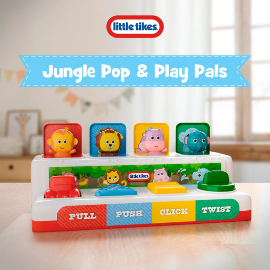 Lollipop Little Tikes Pals uses pull and twist actions to boost hand-eye coordination.