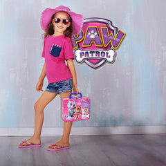 Lollipop Paw Patrol tin box keeps supplies organized during play.